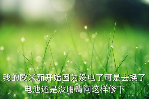 我的欧米茄开始因为没电了可是去换了电池还是没用请问这样修下