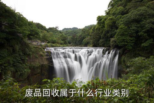 废品回收属于什么行业类别