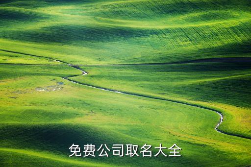 免费公司取名大全