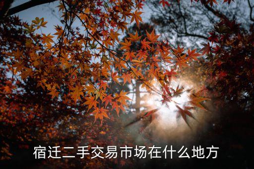 宿迁二手交易市场在什么地方