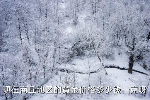 现在商丘地区的黄金价格多少钱一克呀