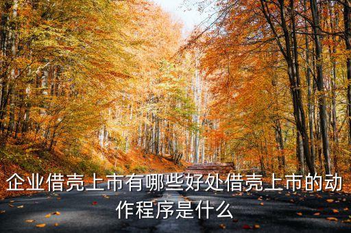 如何进行买壳上市，企业借壳上市有哪些好处借壳上市的动作程序是什么