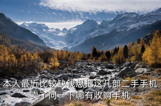 本人最近比较缺钱想把这几部二手手机卖了问一下哪有收购手机