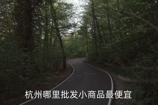 杭州哪里批发小商品最便宜