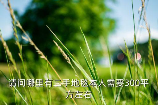 请问哪里有二手地毯本人需要300平方左右