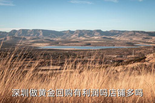深圳做黄金回购有利润吗店铺多吗