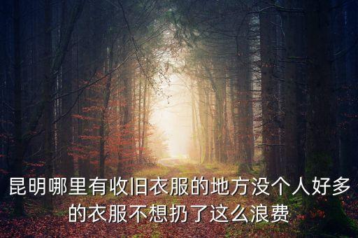 昆明哪里有回收旧衣服的，请问一下昆明哪里有收购旧衣服的地方最好可以上门收购