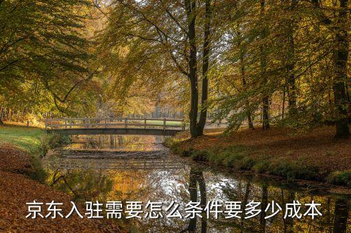 京东入驻需要怎么条件要多少成本