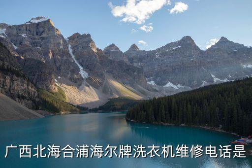 广西北海合浦海尔牌洗衣机维修电话是