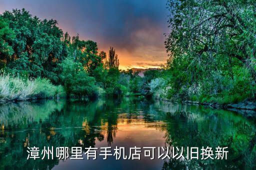 漳州哪里有手机店可以以旧换新