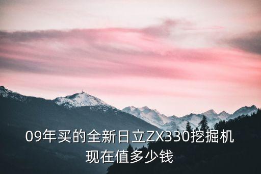 09年买的全新日立ZX330挖掘机现在值多少钱