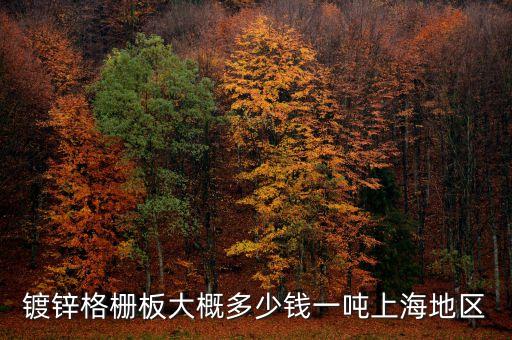 镀锌格栅板大概多少钱一吨上海地区