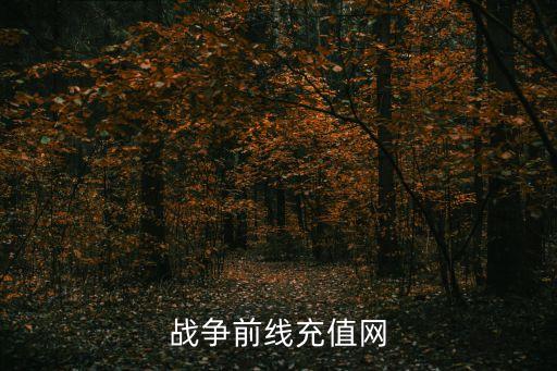 战争前线充值网