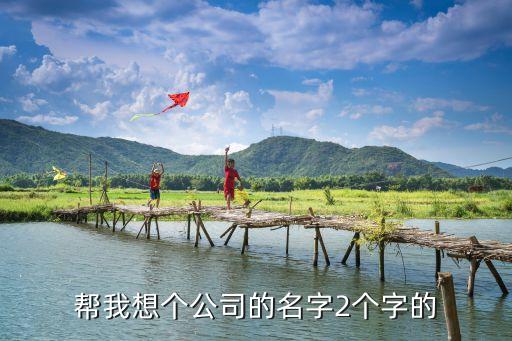 帮我想个公司的名字2个字的
