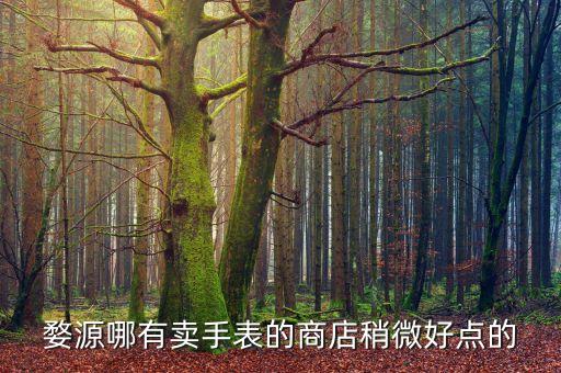婺源哪有卖手表的商店稍微好点的
