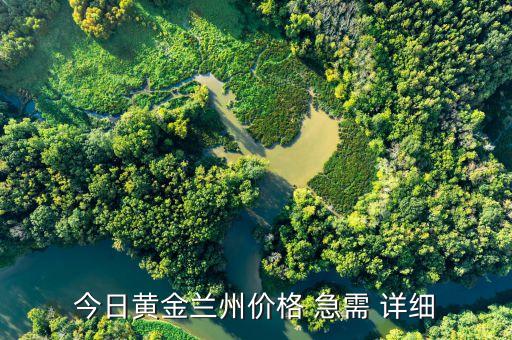 今日黄金兰州价格 急需 详细