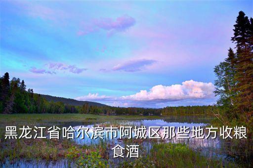 黑龙江省哈尔滨市阿城区那些地方收粮食酒