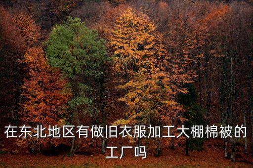 在东北地区有做旧衣服加工大棚棉被的工厂吗