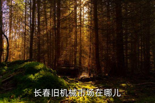 长春旧机械市场在哪儿