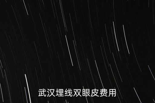 武汉埋线双眼皮费用