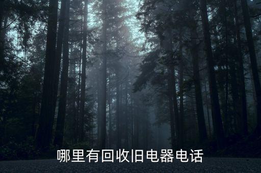 哪里有回收旧电器电话