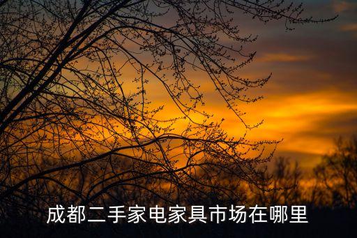 成都二手家电家具市场在哪里