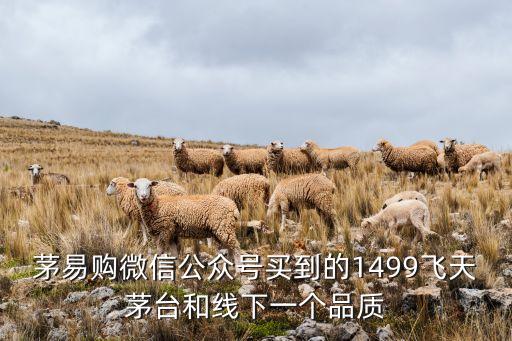 茅易购微信公众号买到的1499飞天茅台和线下一个品质