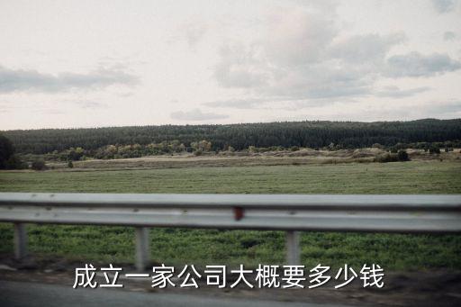 注册一个公司要多少钱，成立一家公司大概要多少钱