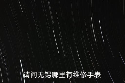 请问无锡哪里有维修手表
