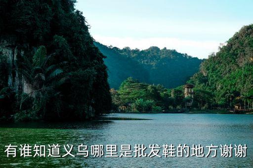 义乌鞋子尾货批发市场，有谁知道义乌哪里是批发鞋的地方谢谢