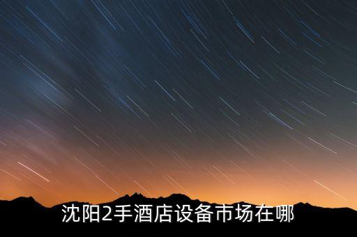 沈阳2手酒店设备市场在哪