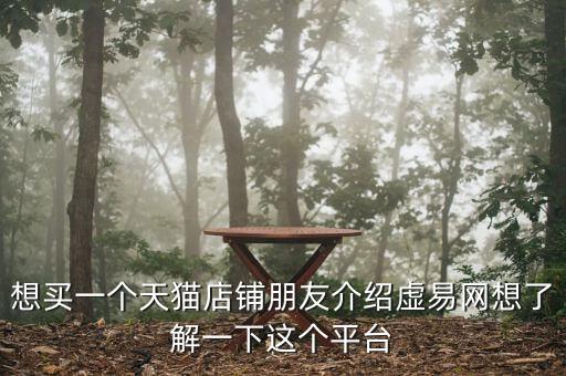想买一个天猫店铺朋友介绍虚易网想了解一下这个平台