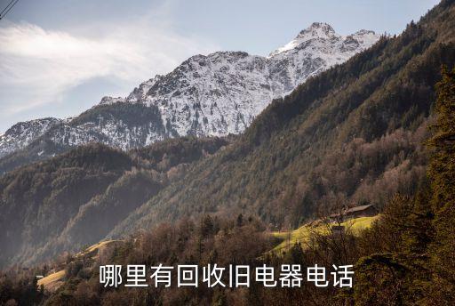 哪里有回收旧电器电话