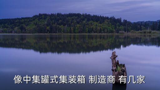 像中集罐式集装箱 制造商 有几家
