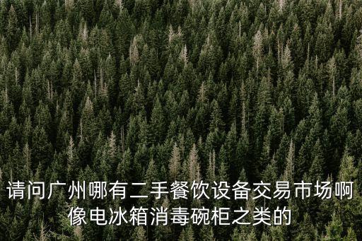 请问广州哪有二手餐饮设备交易市场啊像电冰箱消毒碗柜之类的