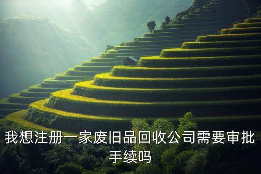 我想注册一家废旧品回收公司需要审批手续吗