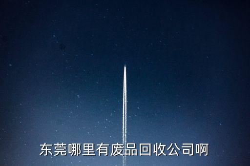 东莞哪里有废品回收公司啊