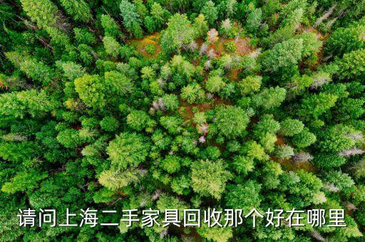 请问上海二手家具回收那个好在哪里