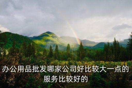 办公用品批发哪家公司好比较大一点的服务比较好的