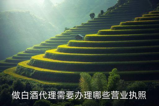 做白酒代理需要办理哪些营业执照