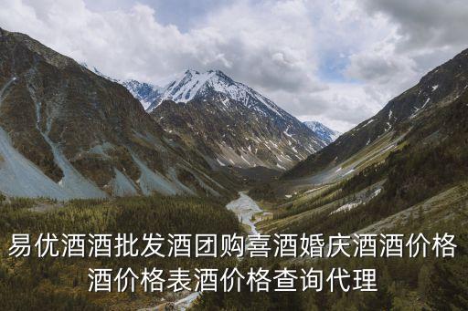 易优酒酒批发酒团购喜酒婚庆酒酒价格酒价格表酒价格查询代理