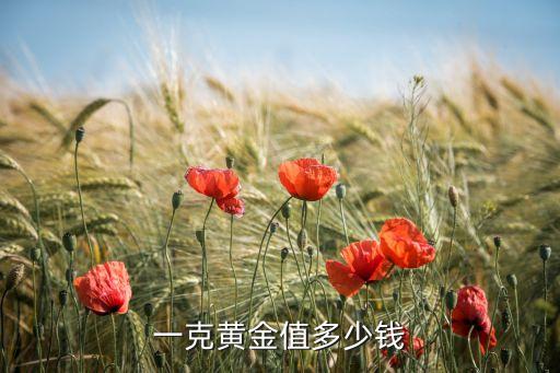 一克黄金能卖多少钱，1克黄金值多少钱