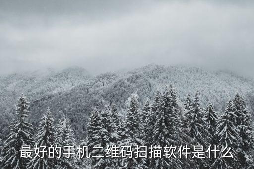 二维码扫描器，条码二维码扫描软件哪个好