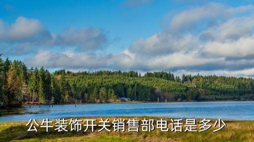 公牛装饰开关销售部电话是多少