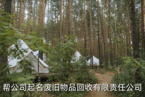 帮公司起名废旧物品回收有限责任公司