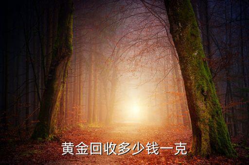 黄金回收多少钱一克