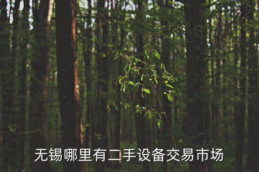 无锡哪里有二手设备交易市场