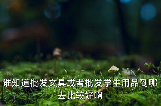 谁知道批发文具或者批发学生用品到哪去比较好啊