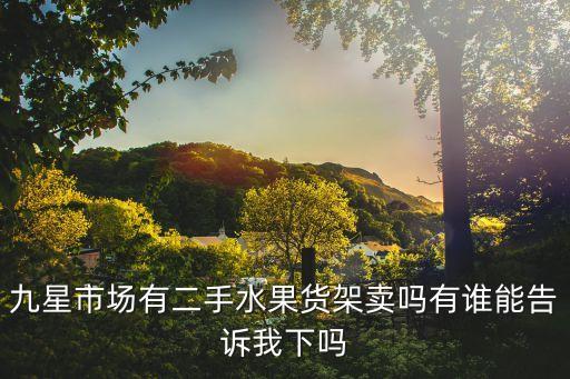 九星市场有二手水果货架卖吗有谁能告诉我下吗