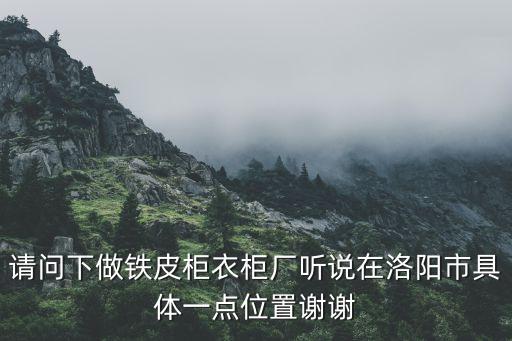 请问下做铁皮柜衣柜厂听说在洛阳市具体一点位置谢谢